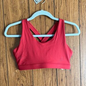 Source Unknown Red Compression Sports Bra